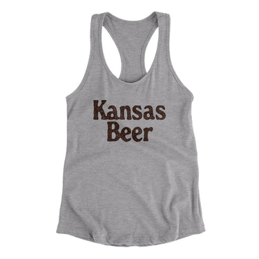 Kansas Beer Women's Racerback Tank-Allegiant Goods Co. Vintage Sports Apparel
