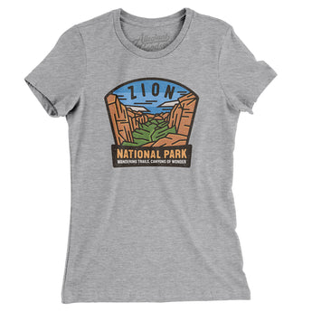 Zion National Park Badge Women's T-Shirt-Allegiant Goods Co. Vintage Sports Apparel