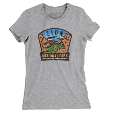 Zion National Park Badge Women's T-Shirt-Allegiant Goods Co. Vintage Sports Apparel