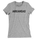 Arkansas Military Stencil Women's T-Shirt-Allegiant Goods Co. Vintage Sports Apparel