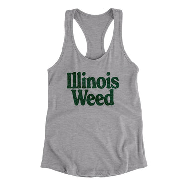 Illinois Weed Women's Racerback Tank-Allegiant Goods Co. Vintage Sports Apparel