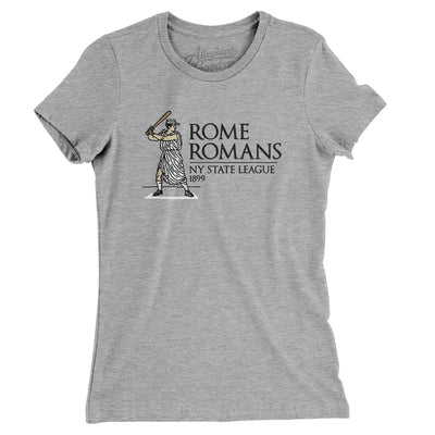Rome Romans Women's T-Shirt-Heather Grey-Allegiant Goods Co. Vintage Sports Apparel