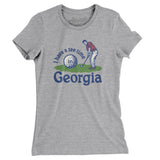 I Have A Tee Time In Georgia Women's T-Shirt-Heather Grey-Allegiant Goods Co. Vintage Sports Apparel