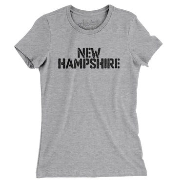 New Hampshire Military Stencil Women's T-Shirt-Allegiant Goods Co. Vintage Sports Apparel