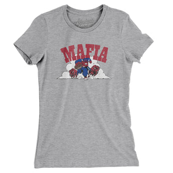 Buffalo Mafia Women's T-Shirt-Heather Grey-Allegiant Goods Co. Vintage Sports Apparel