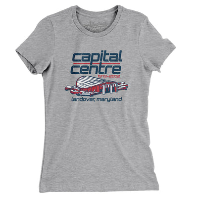 Capital Centre Women's T-Shirt-Heather Grey-Allegiant Goods Co. Vintage Sports Apparel