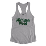 Michigan Weed Women's Racerback Tank-Allegiant Goods Co. Vintage Sports Apparel