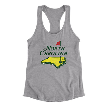 North Carolina Golf Women's Racerback Tank-Allegiant Goods Co. Vintage Sports Apparel
