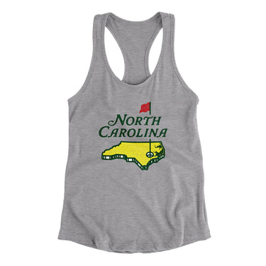 North Carolina Golf Women's Racerback Tank-Allegiant Goods Co. Vintage Sports Apparel