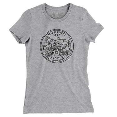 Mississippi State Quarter Women's T-Shirt-Allegiant Goods Co. Vintage Sports Apparel