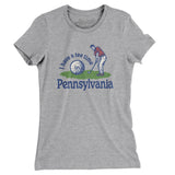 I Have A Tee Time In Pennsylvania Women's T-Shirt-Heather Grey-Allegiant Goods Co. Vintage Sports Apparel