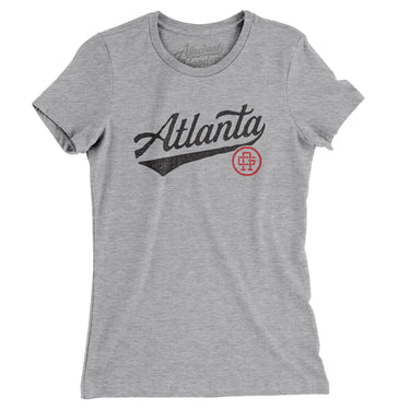 Atlanta Vintage Script Women's T-Shirt-Allegiant Goods Co. Vintage Sports Apparel