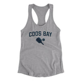 Coos Bay Pickleball Women's Racerback Tank-Heather Grey-Allegiant Goods Co. Vintage Sports Apparel