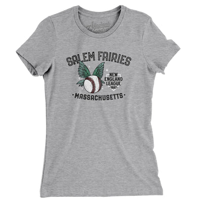 Salem Fairies Women's T-Shirt-Heather Grey-Allegiant Goods Co. Vintage Sports Apparel