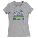 I Have A Tee Time In Arizona Women's T-Shirt-Heather Grey-Allegiant Goods Co. Vintage Sports Apparel