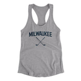 Milwaukee Golf Women's Racerback Tank-Heather Grey-Allegiant Goods Co. Vintage Sports Apparel