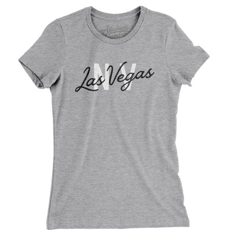Las Vegas Nv Overprinted Women's T-Shirt-Allegiant Goods Co. Vintage Sports Apparel