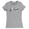 Las Vegas Nv Overprinted Women's T-Shirt-Heather Grey-Allegiant Goods Co. Vintage Sports Apparel
