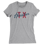 Houston Tx Overprinted Women's T-Shirt-Allegiant Goods Co. Vintage Sports Apparel