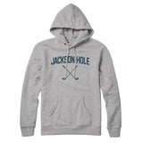 Jackson Hole Golf Hoodie-Heather Grey-Allegiant Goods Co. Vintage Sports Apparel