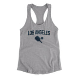 Los Angeles Pickleball Women's Racerback Tank-Heather Grey-Allegiant Goods Co. Vintage Sports Apparel