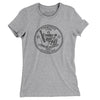 Tennessee State Quarter Women's T-Shirt-Heather Grey-Allegiant Goods Co. Vintage Sports Apparel