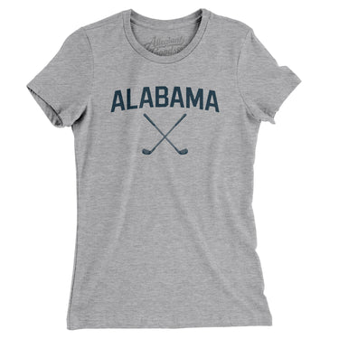Alabama Golf Women's T-Shirt-Heather Grey-Allegiant Goods Co. Vintage Sports Apparel