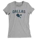Dallas Pickleball Women's T-Shirt-Heather Grey-Allegiant Goods Co. Vintage Sports Apparel