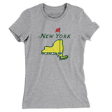 New York Golf Women's T-Shirt-Heather Grey-Allegiant Goods Co. Vintage Sports Apparel