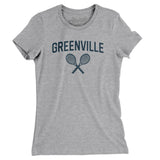 Greenville Tennis Women's T-Shirt-Heather Grey-Allegiant Goods Co. Vintage Sports Apparel
