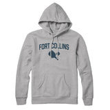 Fort Collins Pickleball Hoodie-Heather Grey-Allegiant Goods Co. Vintage Sports Apparel