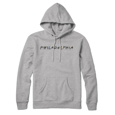 Philadelphia Friends Hoodie-Heather Grey-Allegiant Goods Co. Vintage Sports Apparel