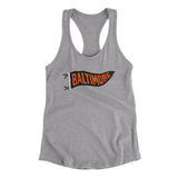Baltimore Pennant Women's Racerback Tank-Allegiant Goods Co. Vintage Sports Apparel