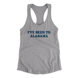 I've Been To Alabama Women's Racerback Tank-Heather Grey-Allegiant Goods Co. Vintage Sports Apparel