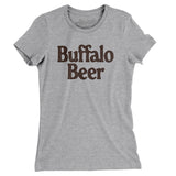 Buffalo Beer Women's T-Shirt-Heather Grey-Allegiant Goods Co. Vintage Sports Apparel