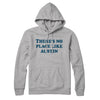 There's No Place Like Austin Hoodie-Heather Grey-Allegiant Goods Co. Vintage Sports Apparel