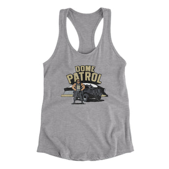 Dome Patrol Women's Racerback Tank-Heather Grey-Allegiant Goods Co. Vintage Sports Apparel