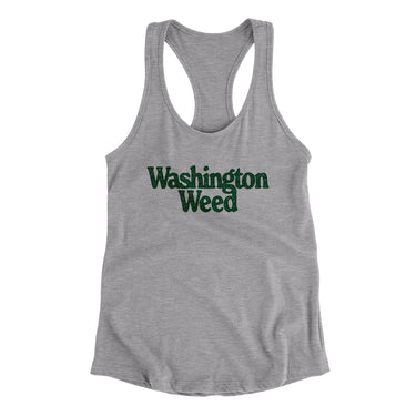 Washington Weed Women's Racerback Tank-Allegiant Goods Co. Vintage Sports Apparel