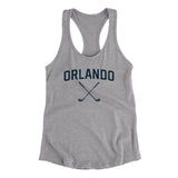 Orlando Golf Women's Racerback Tank-Heather Grey-Allegiant Goods Co. Vintage Sports Apparel