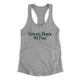 Green Bay's Number 1 Fan Women's Racerback Tank-Allegiant Goods Co. Vintage Sports Apparel