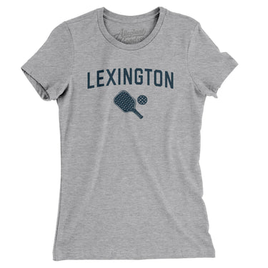 Lexington Pickleball Women's T-Shirt-Heather Grey-Allegiant Goods Co. Vintage Sports Apparel