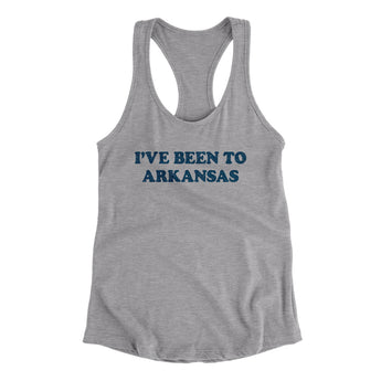 I've Been To Arkansas Women's Racerback Tank-Allegiant Goods Co. Vintage Sports Apparel