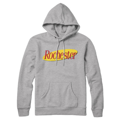 Rochester Seinfeld Hoodie-Heather Grey-Allegiant Goods Co. Vintage Sports Apparel