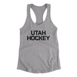 Utah Hockey Women's Racerback Tank-Allegiant Goods Co. Vintage Sports Apparel