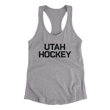Utah Hockey Women's Racerback Tank-Allegiant Goods Co. Vintage Sports Apparel