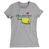 Oklahoma Golf Women's T-Shirt-Heather Grey-Allegiant Goods Co. Vintage Sports Apparel