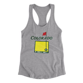Colorado Golf Women's Racerback Tank-Allegiant Goods Co. Vintage Sports Apparel