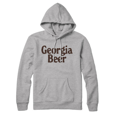 Georgia Beer Hoodie-Heather Grey-Allegiant Goods Co. Vintage Sports Apparel