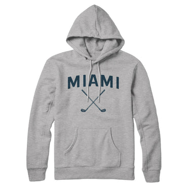 Miami Golf Hoodie-Heather Grey-Allegiant Goods Co. Vintage Sports Apparel