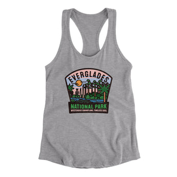 Everglades National Park Badge Women's Racerback Tank-Allegiant Goods Co. Vintage Sports Apparel